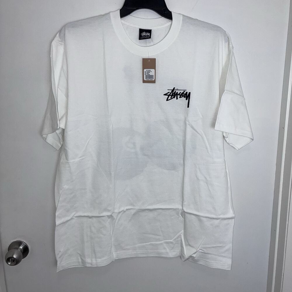 Stussy 8 Ball Cherry’s, Men's White Short Sleeve T-Shirt XL NWT